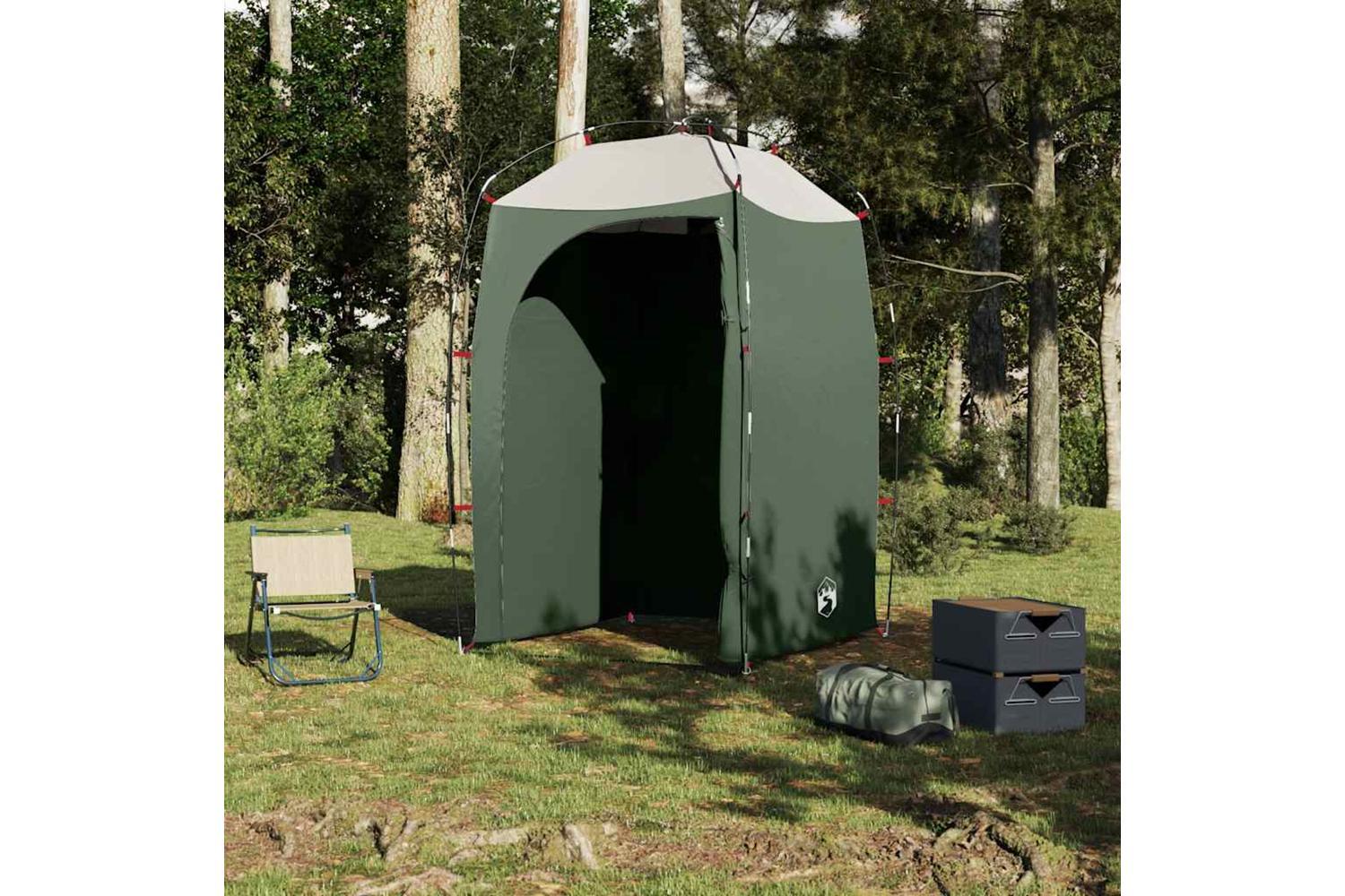 Vidaxl Shower Tent Green Waterproof-4