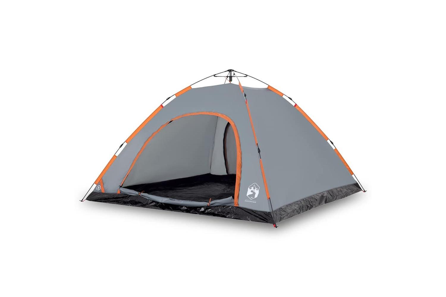 Vidaxl Camping Tent 5-person Grey And Orange Quick Release-2