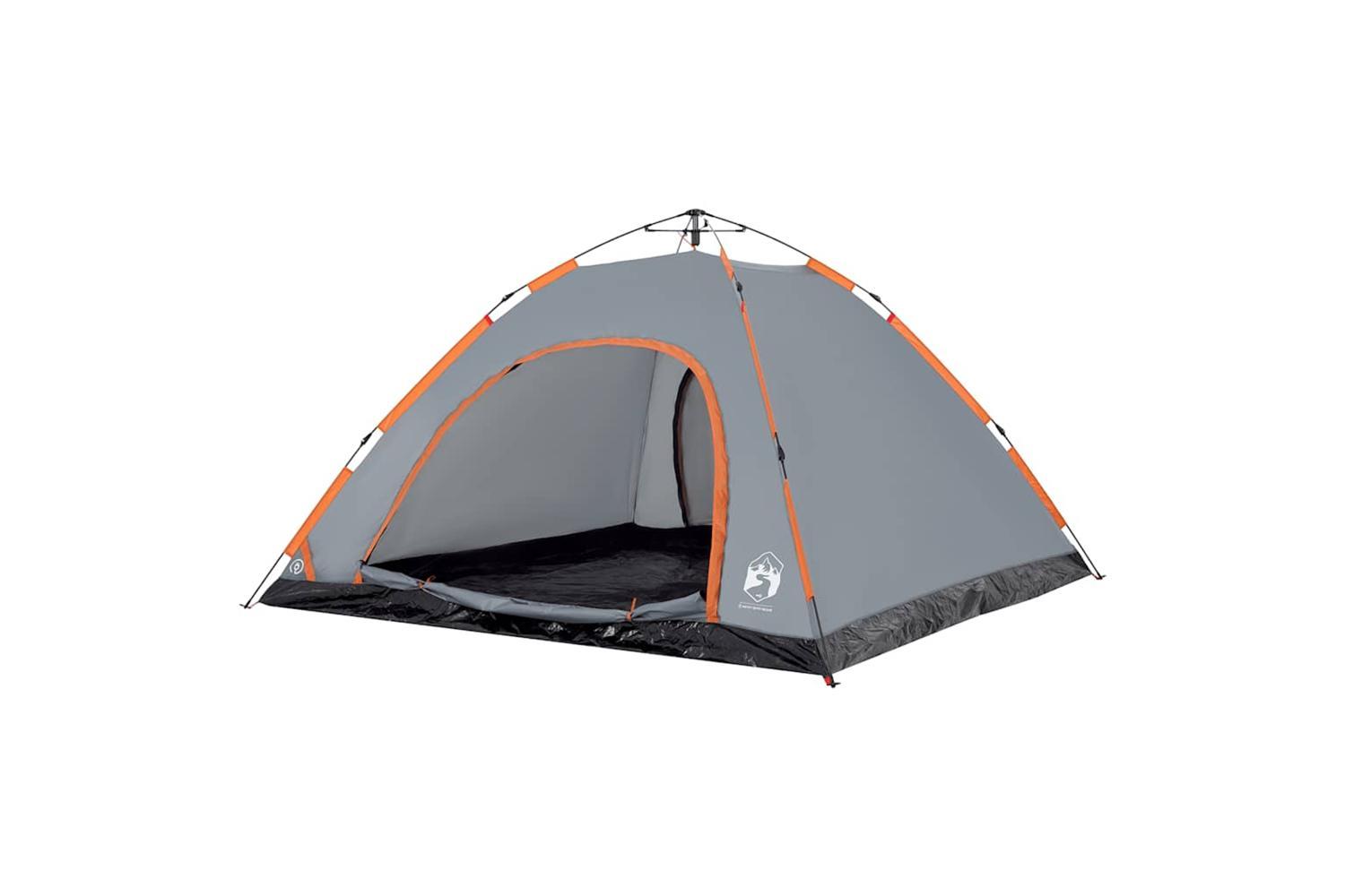 Vidaxl Camping Tent 5-person Grey And Orange Quick Release-4