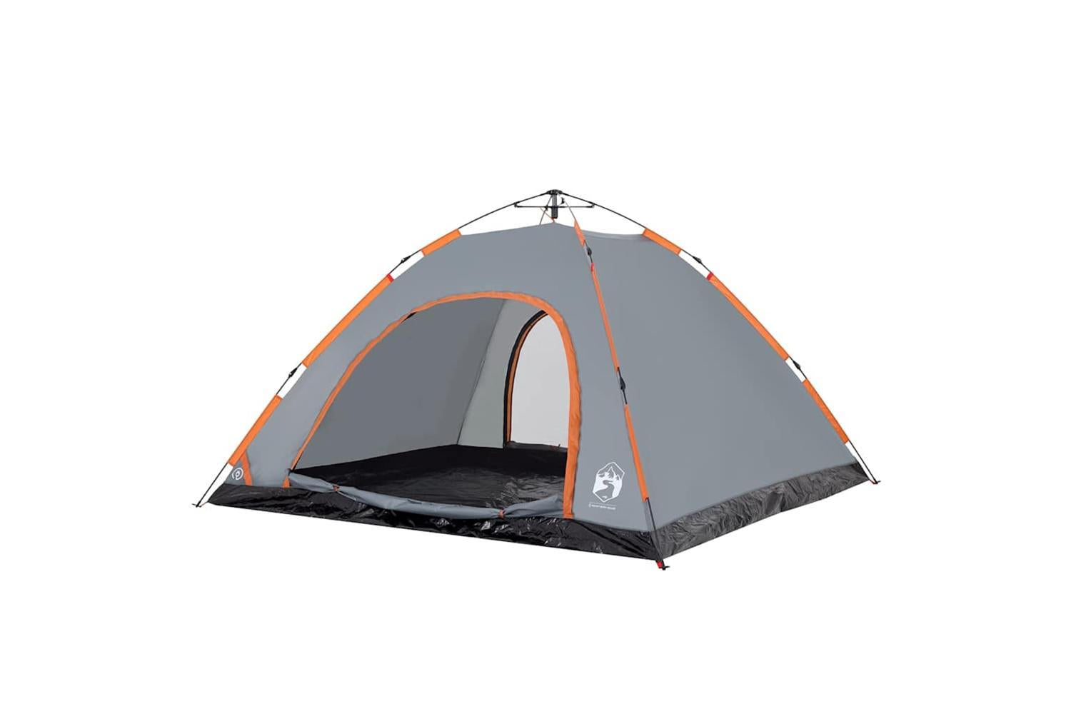 Vidaxl Camping Tent 5-person Grey And Orange Quick Release-5
