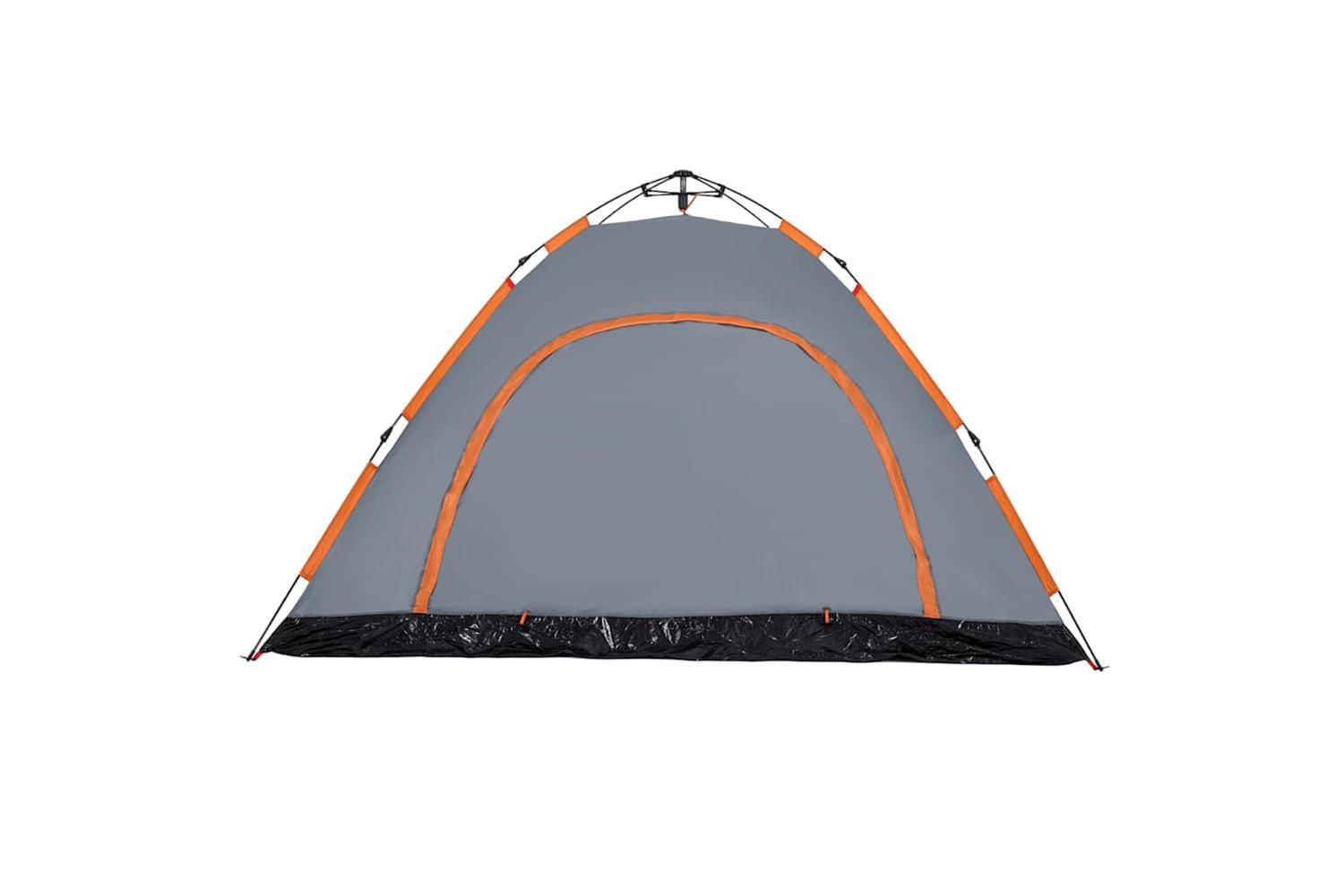 Vidaxl Camping Tent 5-person Grey And Orange Quick Release-9
