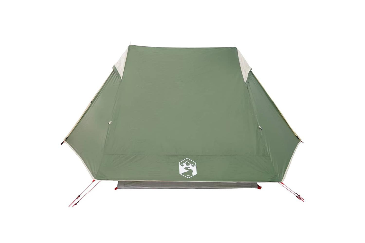 Vidaxl Camping Tent 2-person Green Waterproof-9