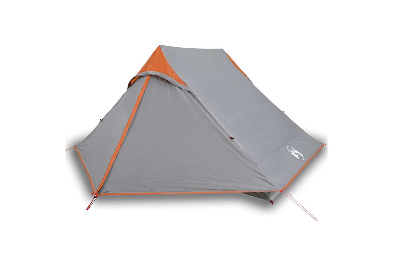 Vidaxl Camping Tent 2-person Grey Waterproof-2