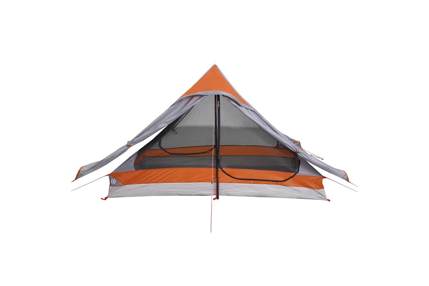Vidaxl Camping Tent 2-person Grey Waterproof-6