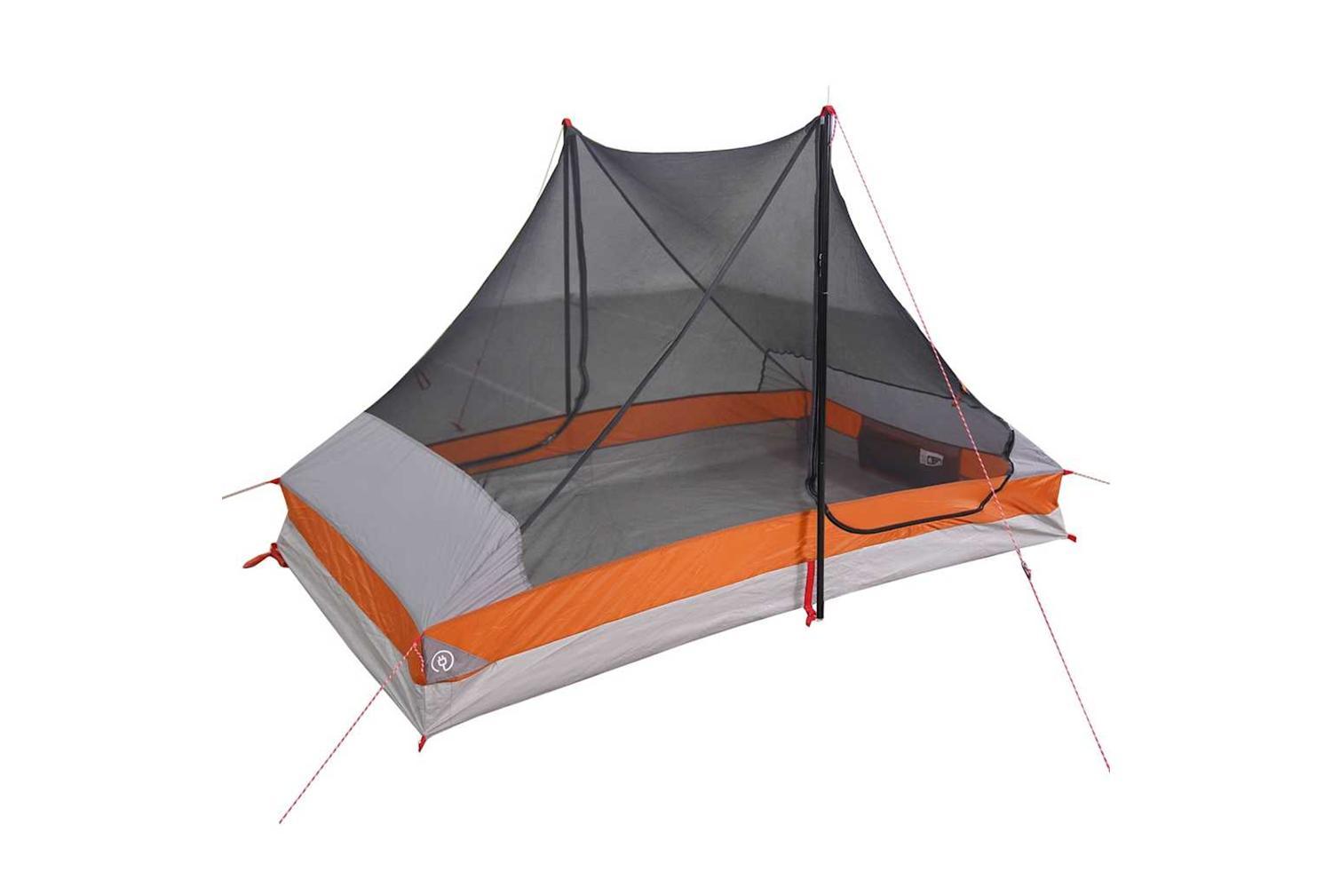 Vidaxl Camping Tent 2-person Grey Waterproof-8