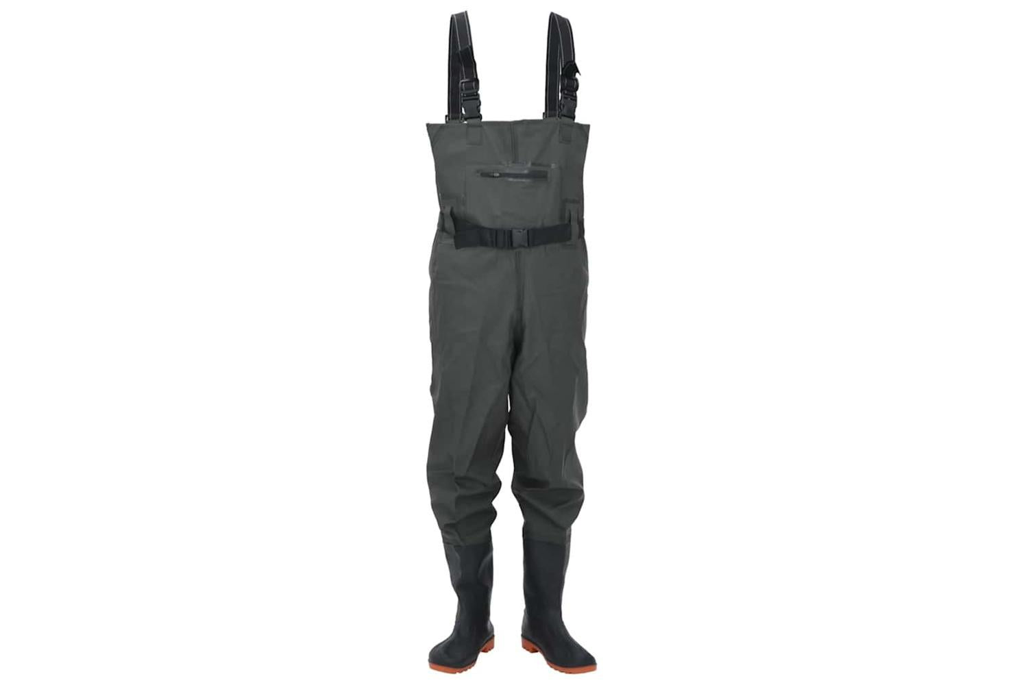 Vidaxl Chest Waders With Boots And Belt Dark Green Size 39-2
