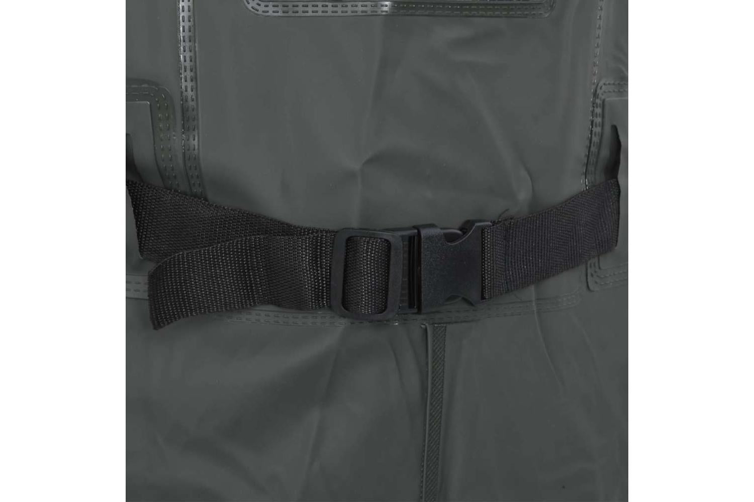 Vidaxl Chest Waders With Boots And Belt Dark Green Size 39-6