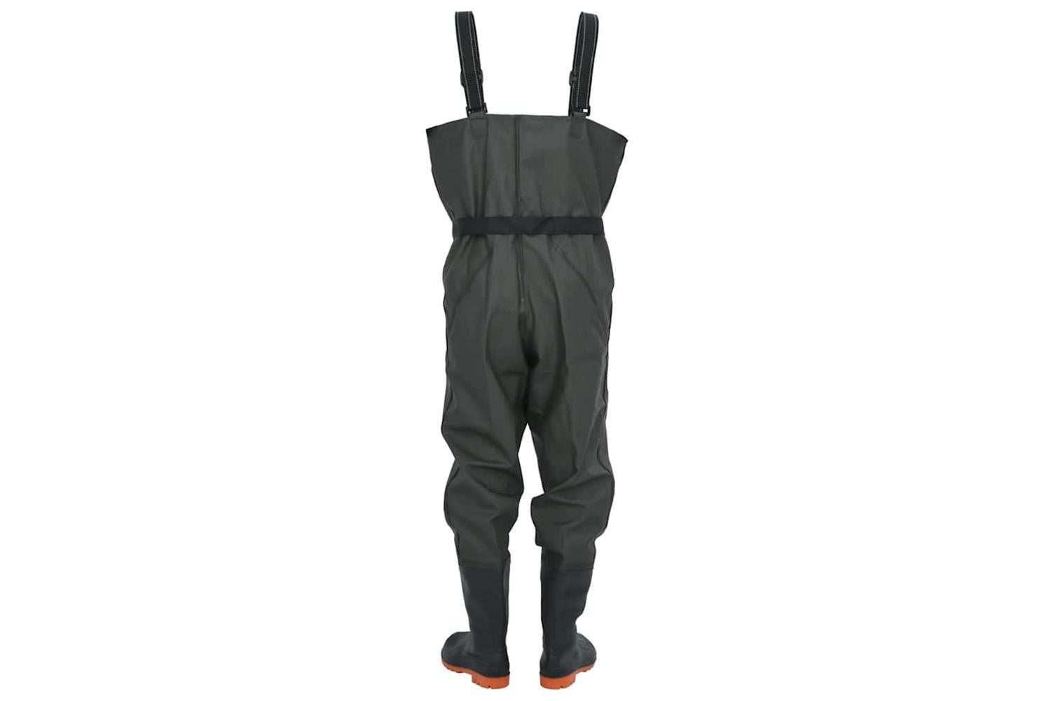 Vidaxl Chest Waders With Boots And Belt Dark Green Size 41-4