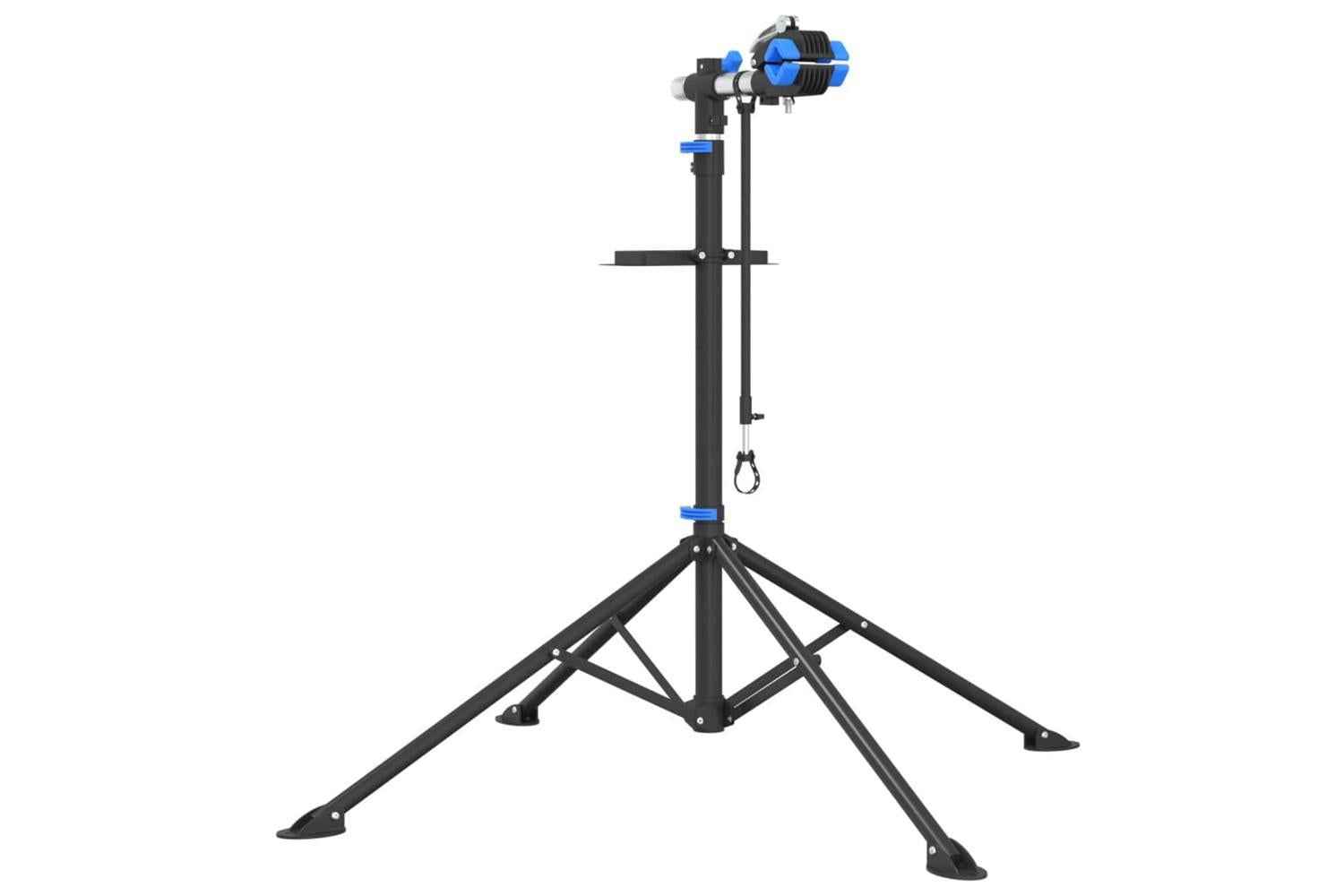 Vidaxl Bike Repair Stand Foldable Adjustable 108-188 Cm Blue Steel-2