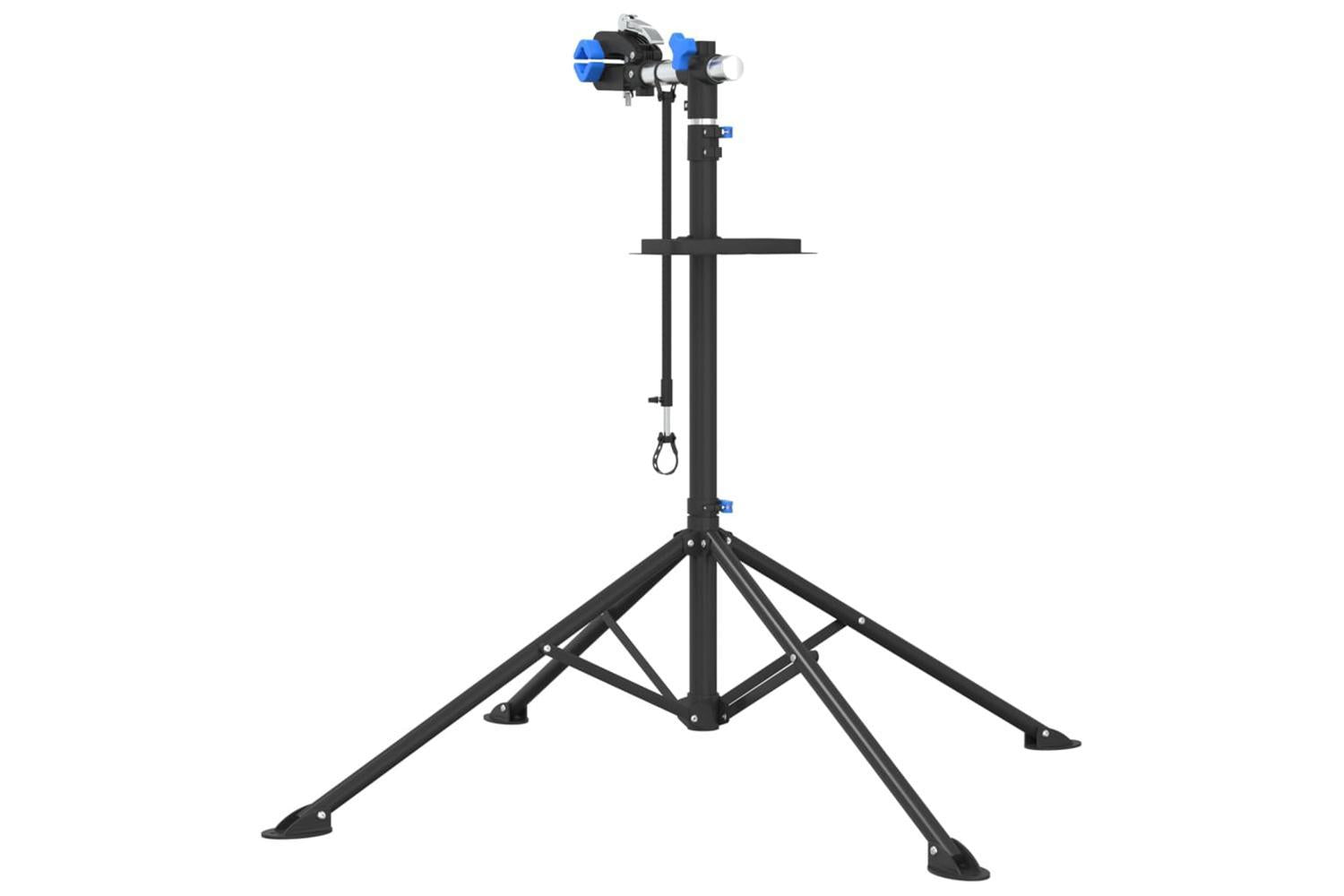 Vidaxl Bike Repair Stand Foldable Adjustable 108-188 Cm Blue Steel-6