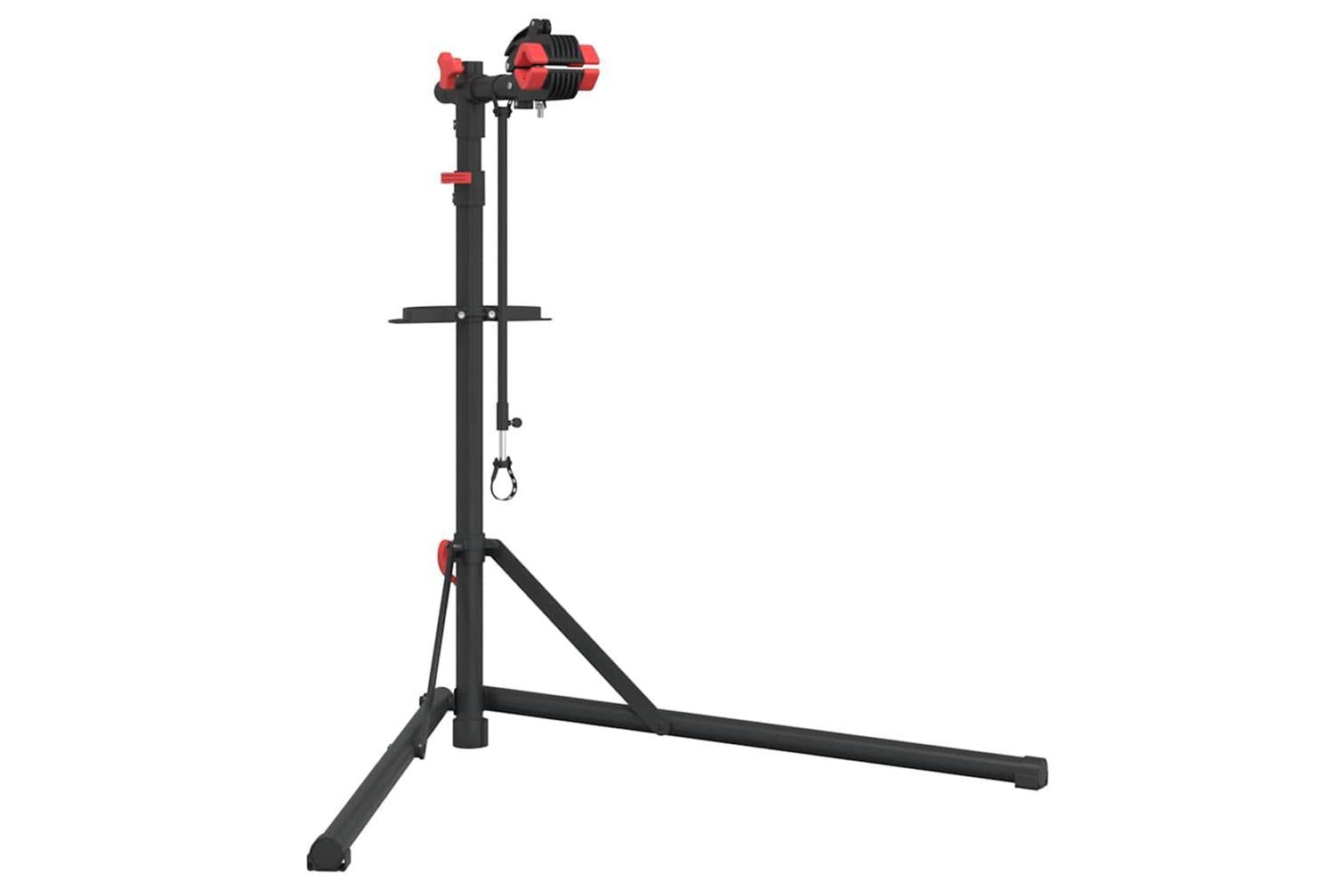Vidaxl Bike Repair Stand Foldable Adjustable 92-152 Cm Red Steel