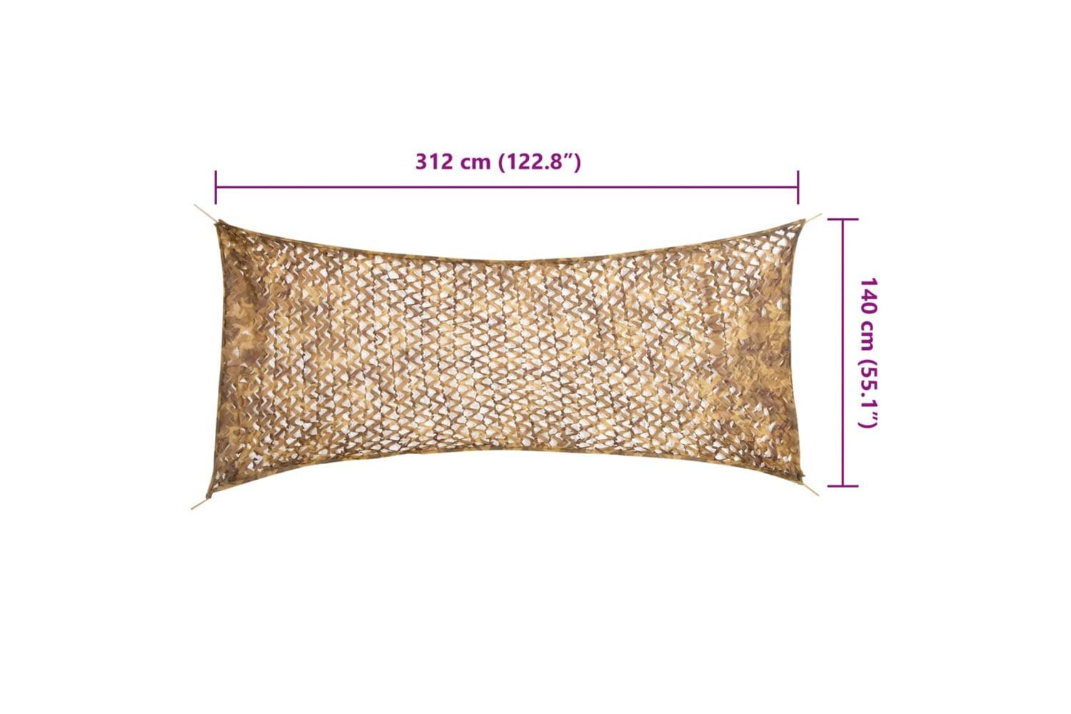Vidaxl Camouflage Net With Storage Bag 312x140 Cm Sand-7