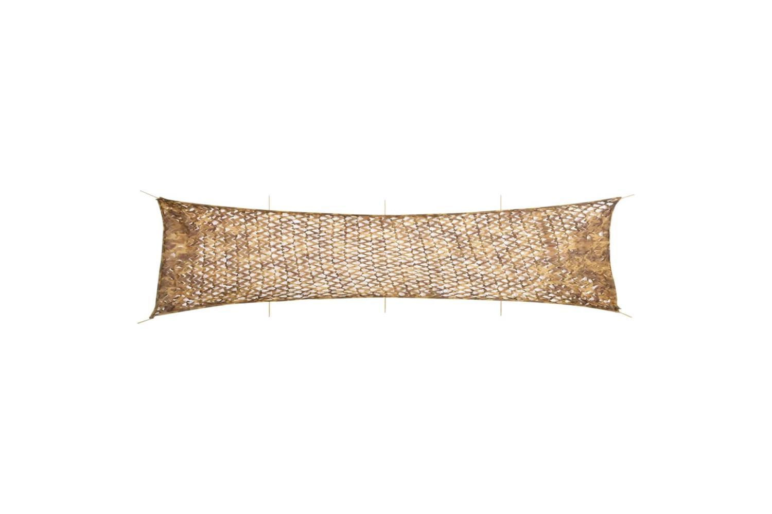 Vidaxl Camouflage Net With Storage Bag 809x207 Cm Sand