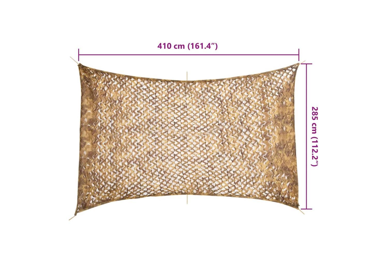 Vidaxl Camouflage Net With Storage Bag 410x285 Cm Sand-7