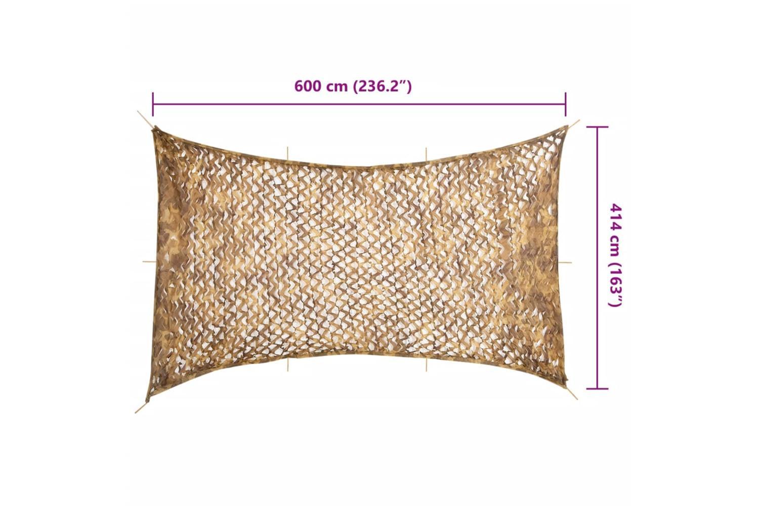 Vidaxl Camouflage Net With Storage Bag 600x414 Cm Sand-7