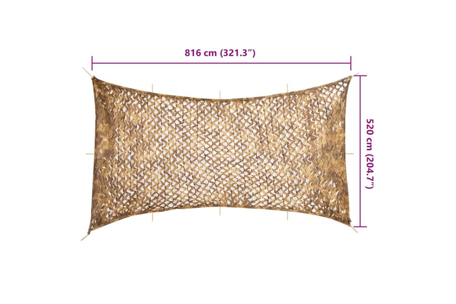 Vidaxl Camouflage Net With Storage Bag 816x520 Cm Sand-7