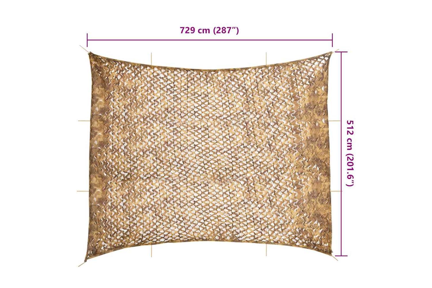 Vidaxl Camouflage Net With Storage Bag 729x602 Cm Sand-7