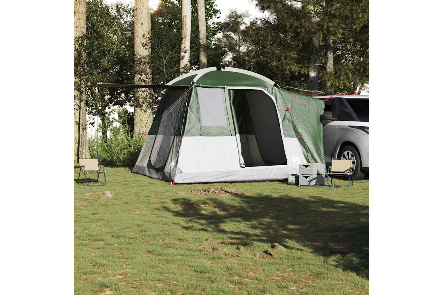 Vidaxl Car Tent 4-person Green Waterproof-3