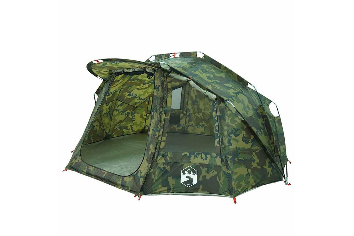 Vidaxl Fishing Tent 5-person Camouflage Waterproof-3