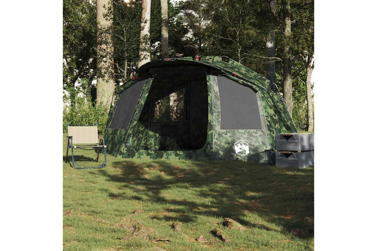 Vidaxl Fishing Tent 5-person Camouflage Waterproof-4