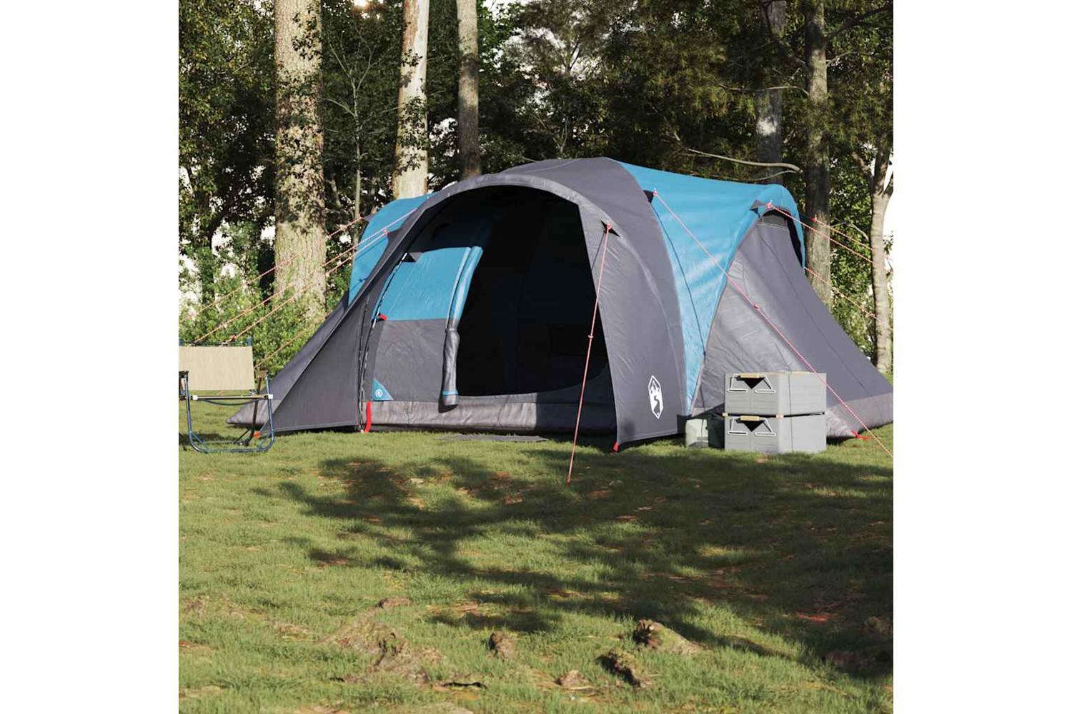 Vidaxl Family Tent Dome 6-person Blue Waterproof-3