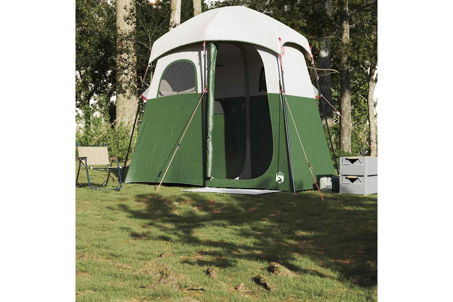 Vidaxl Shower Tent 2-person Green Waterproof-3