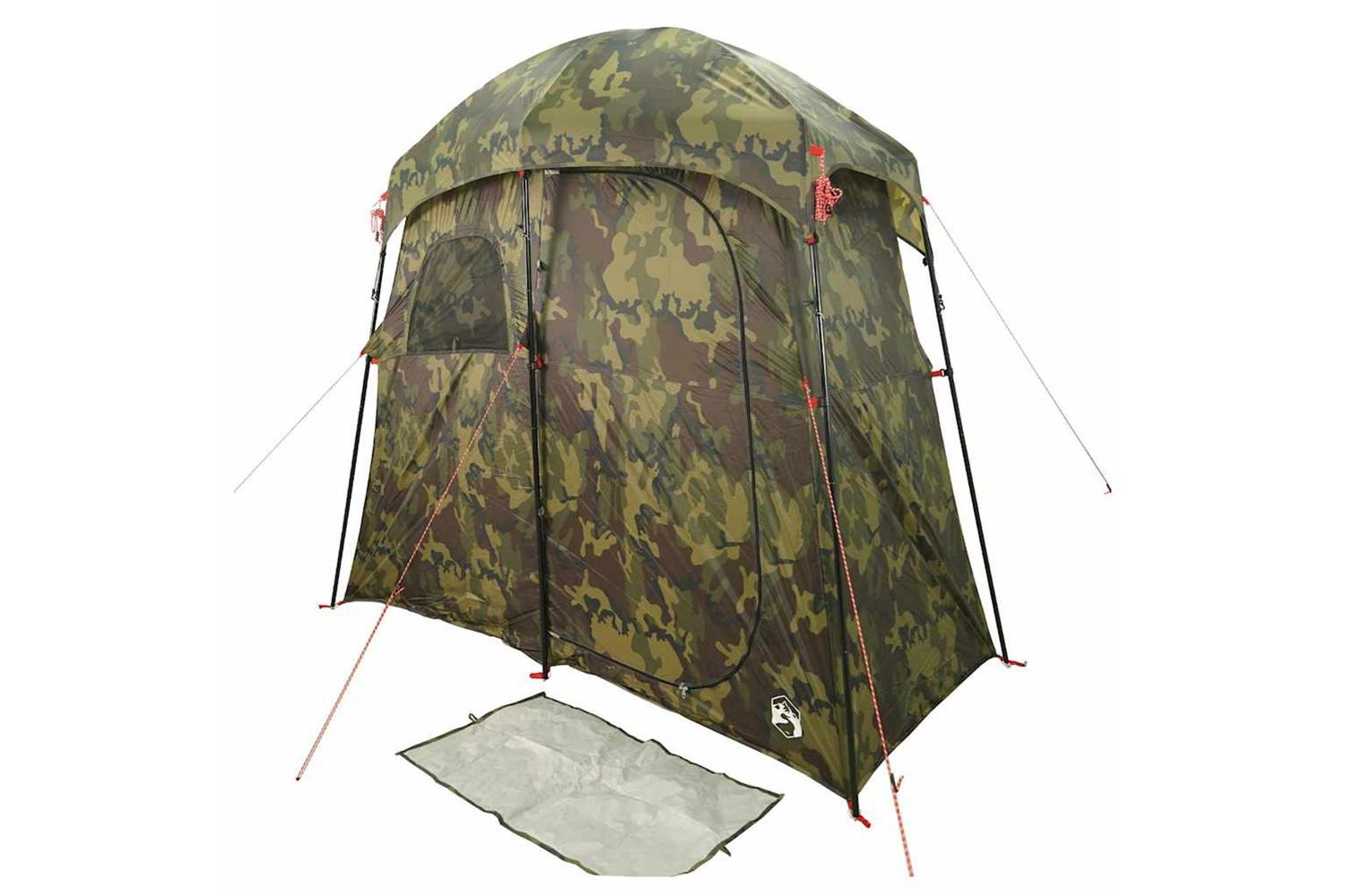 Vidaxl Shower Tent 2-person Camouflage Waterproof-5