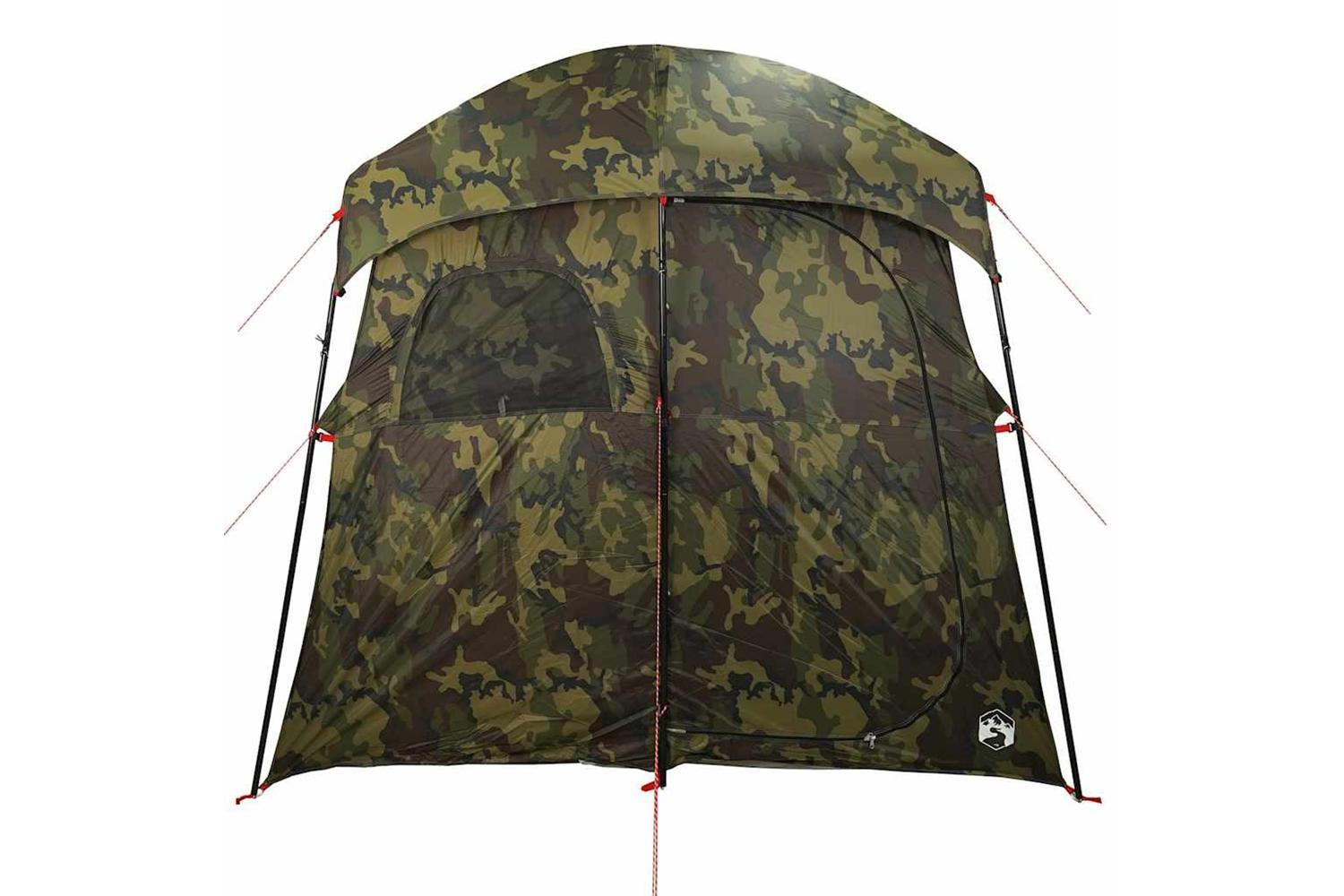 Vidaxl Shower Tent 2-person Camouflage Waterproof-7