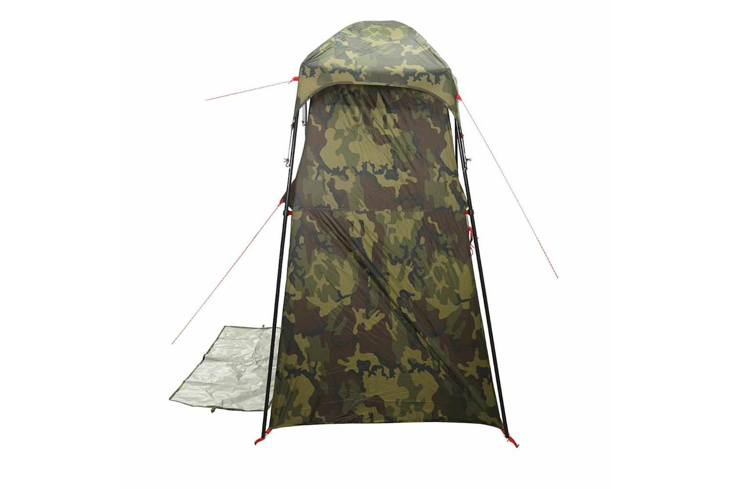Vidaxl Shower Tent 2-person Camouflage Waterproof-8