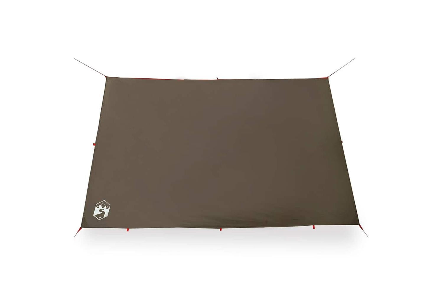 Vidaxl Camping Tarp Brown 306x306 Cm Waterproof-5