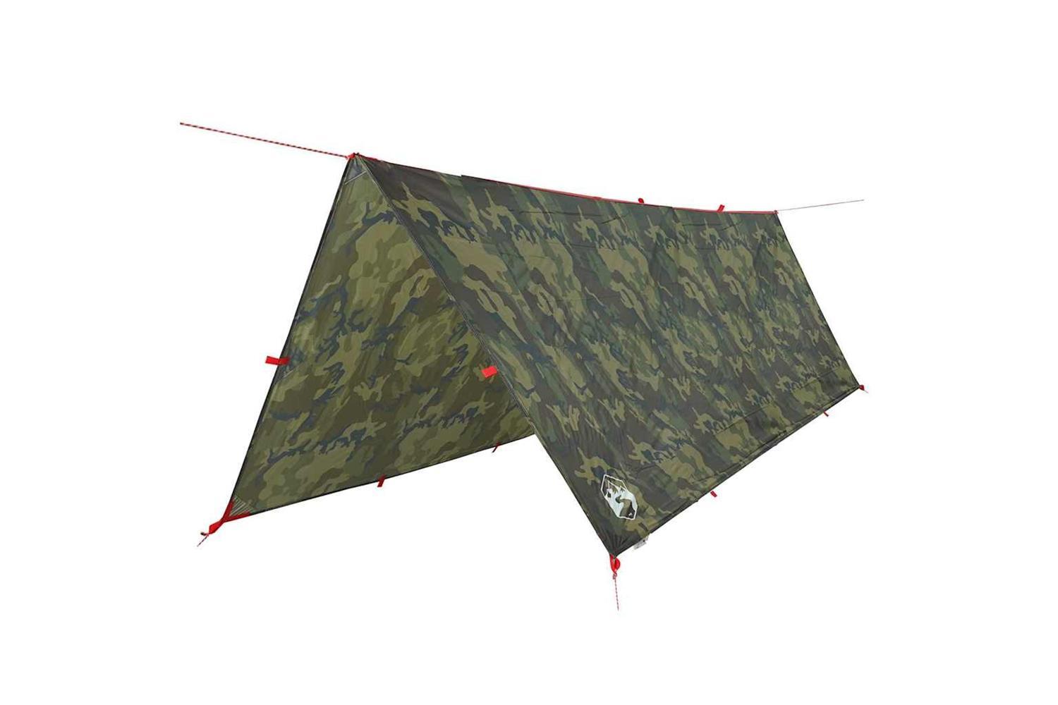 Vidaxl Camping Tarp Camouflage 406x306 Cm Waterproof-2