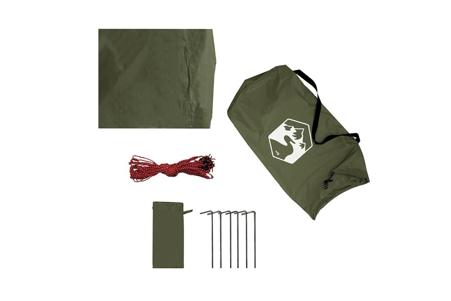 Vidaxl Camping Tarp Olive Green 462x306x211 Cm Waterproof-10