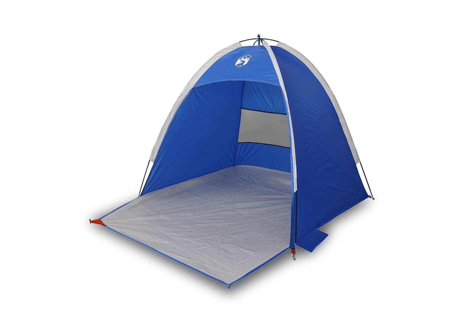 Vidaxl Beach Tent 3-person Azure Blue Waterproof-2