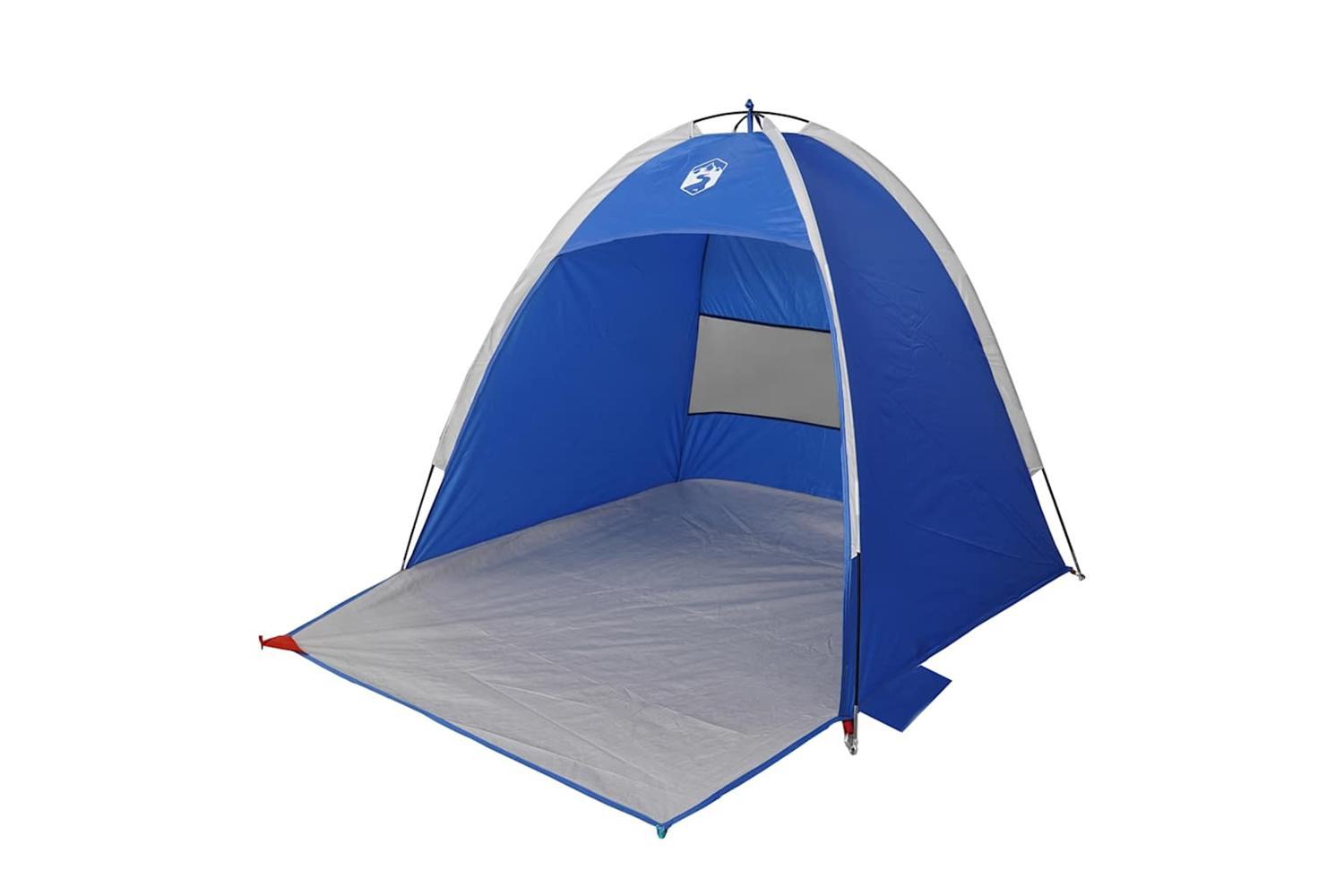 Vidaxl Beach Tent 3-person Azure Blue Waterproof-4