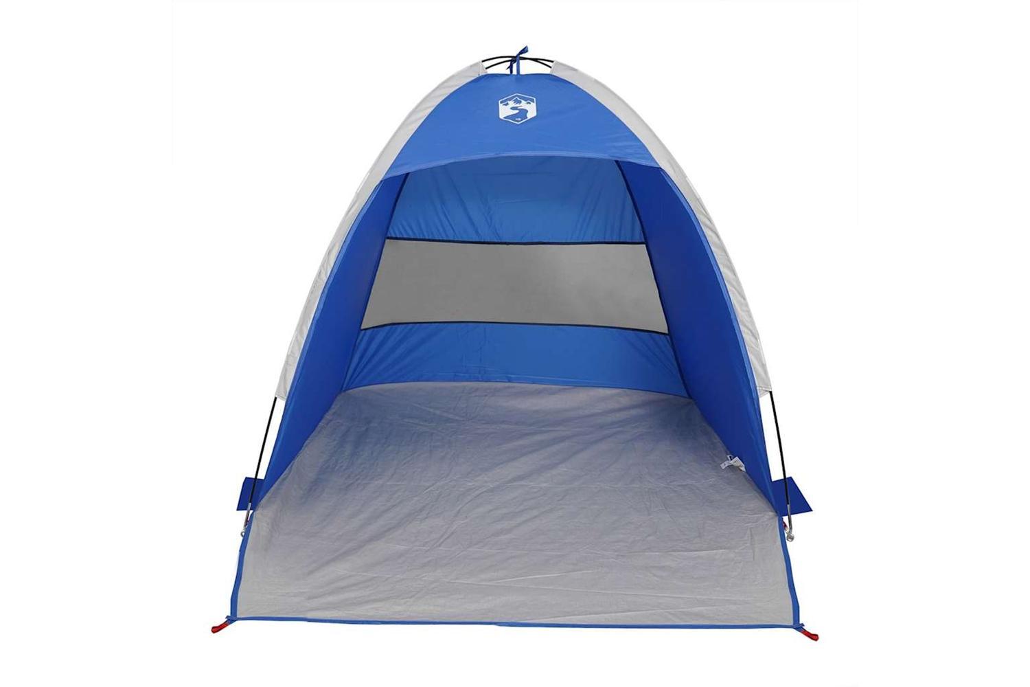 Vidaxl Beach Tent 3-person Azure Blue Waterproof-5