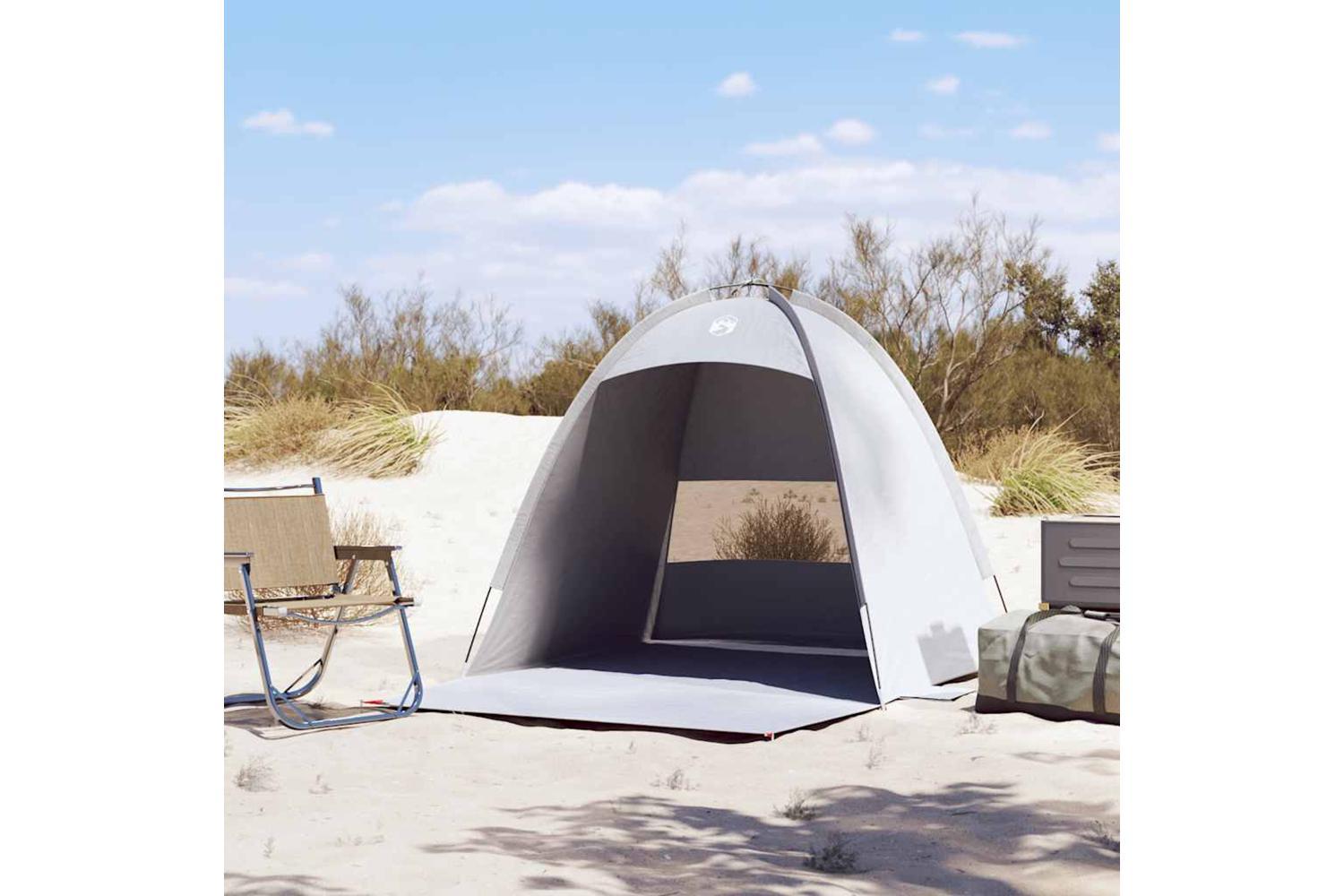 Vidaxl Beach Tent 3-person Grey Waterproof-3