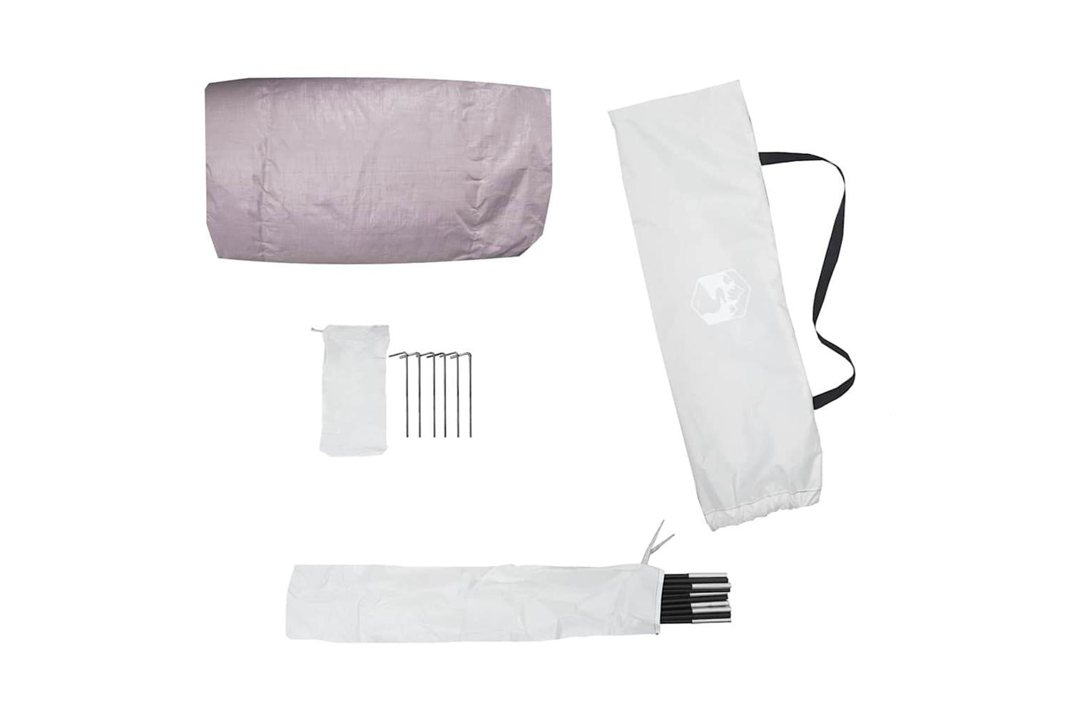 Vidaxl Beach Tent 3-person Grey Waterproof-10