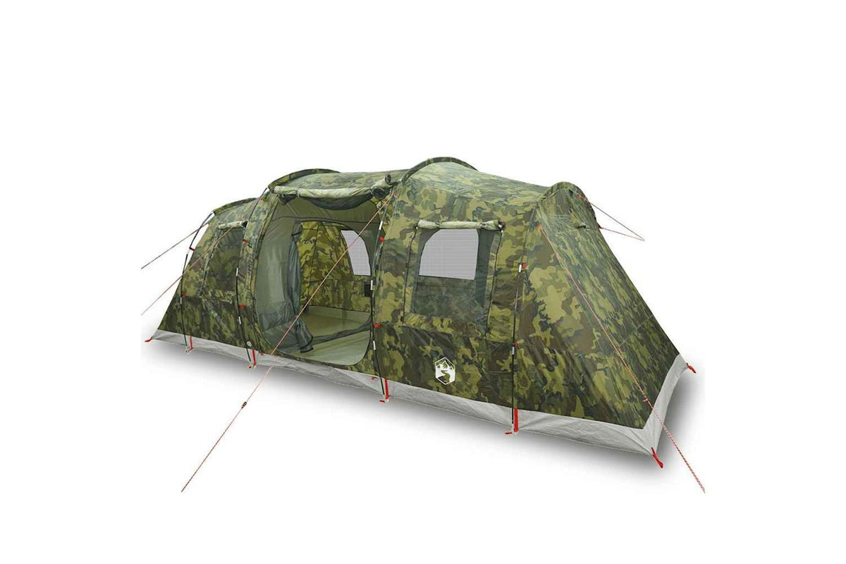 Vidaxl Camping Tent Tunnel 4-person Camouflage Waterproof-2