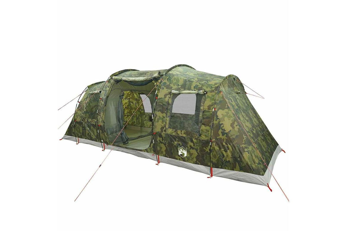 Vidaxl Camping Tent Tunnel 4-person Camouflage Waterproof-3