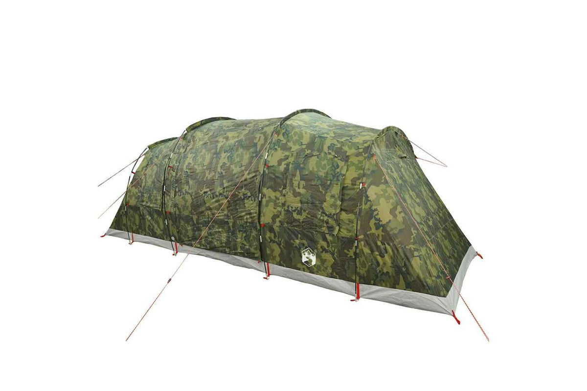 Vidaxl Camping Tent Tunnel 4-person Camouflage Waterproof-5