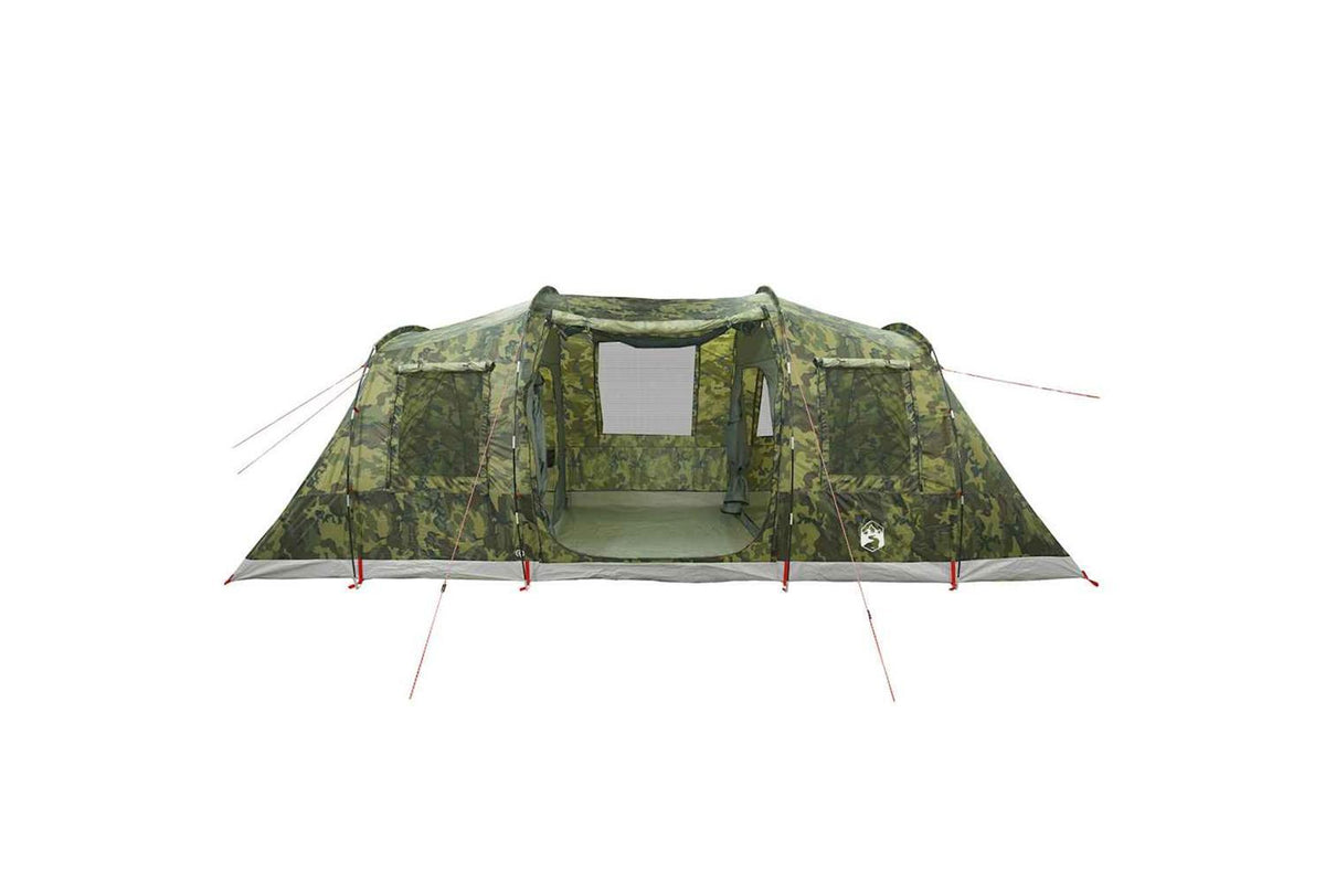 Vidaxl Camping Tent Tunnel 4-person Camouflage Waterproof-6