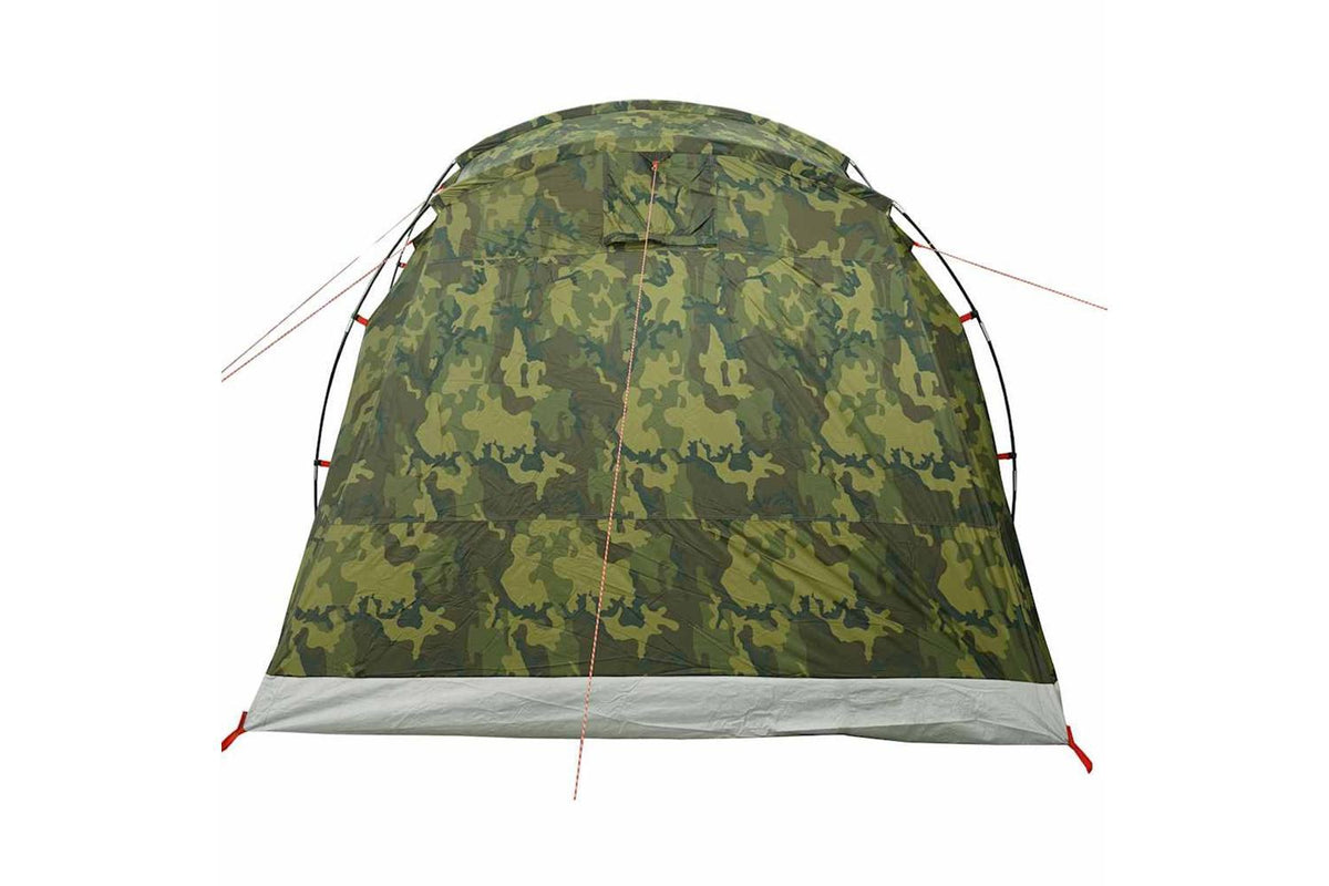 Vidaxl Camping Tent Tunnel 4-person Camouflage Waterproof-9