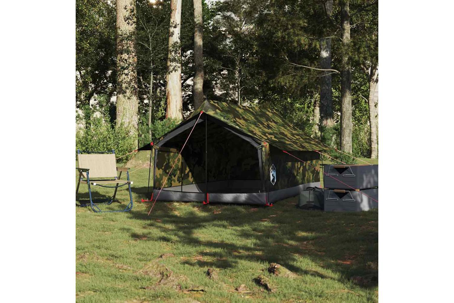 Vidaxl Camping Tent 2-person Camouflage Waterproof-3
