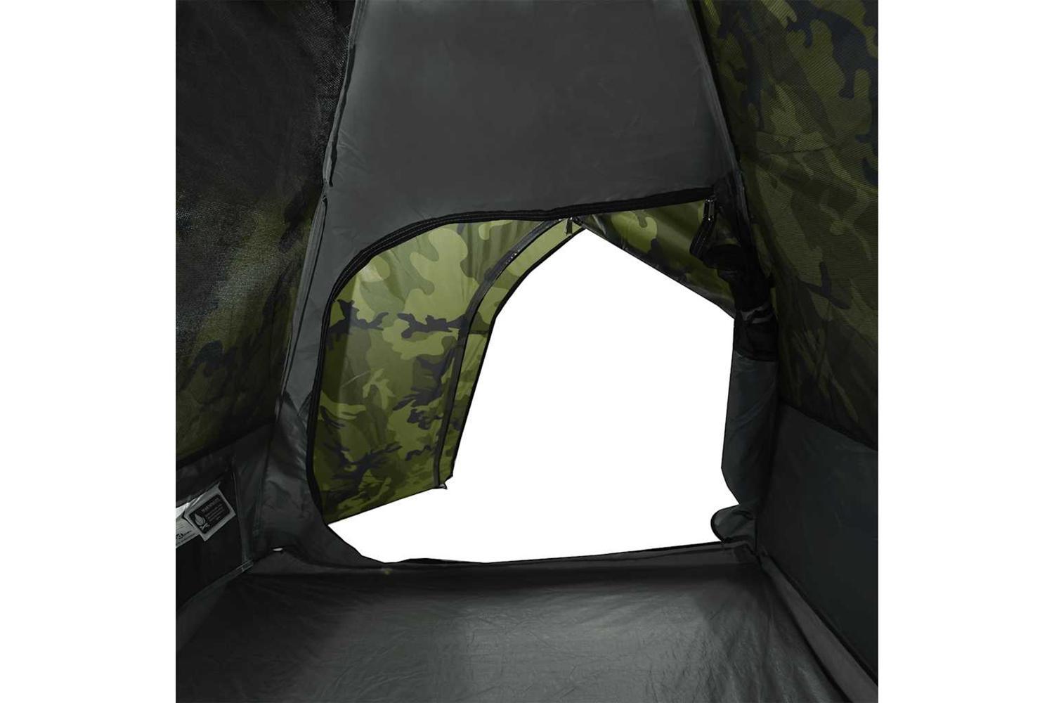 Vidaxl Camping Tent Dome 2-person Camouflage Waterproof-10