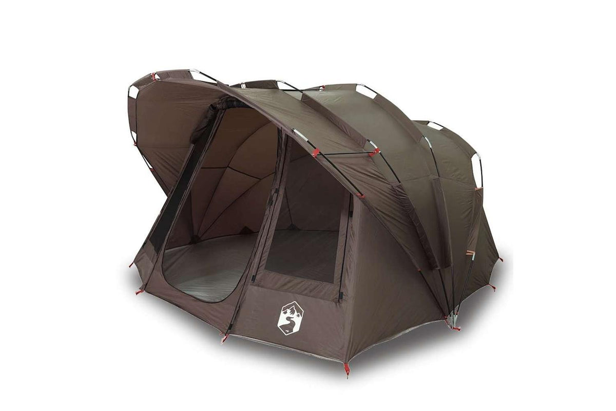 Vidaxl Fishing Tent 5-person Brown Waterproof-2