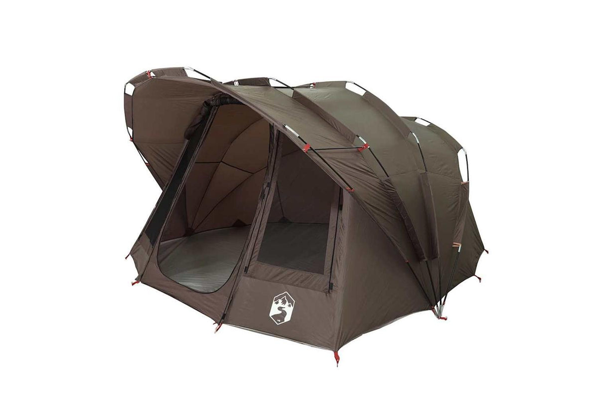 Vidaxl Fishing Tent 5-person Brown Waterproof-4