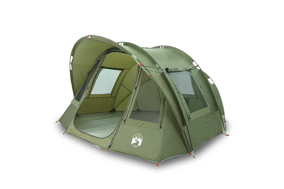 Vidaxl Fishing Tent 2-person Olive Green Waterproof-2