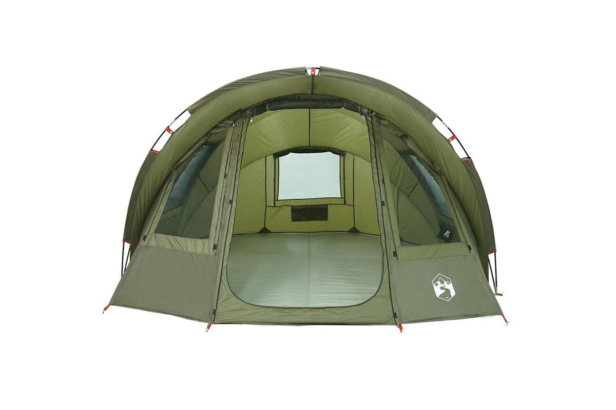 Vidaxl Fishing Tent 2-person Olive Green Waterproof-6