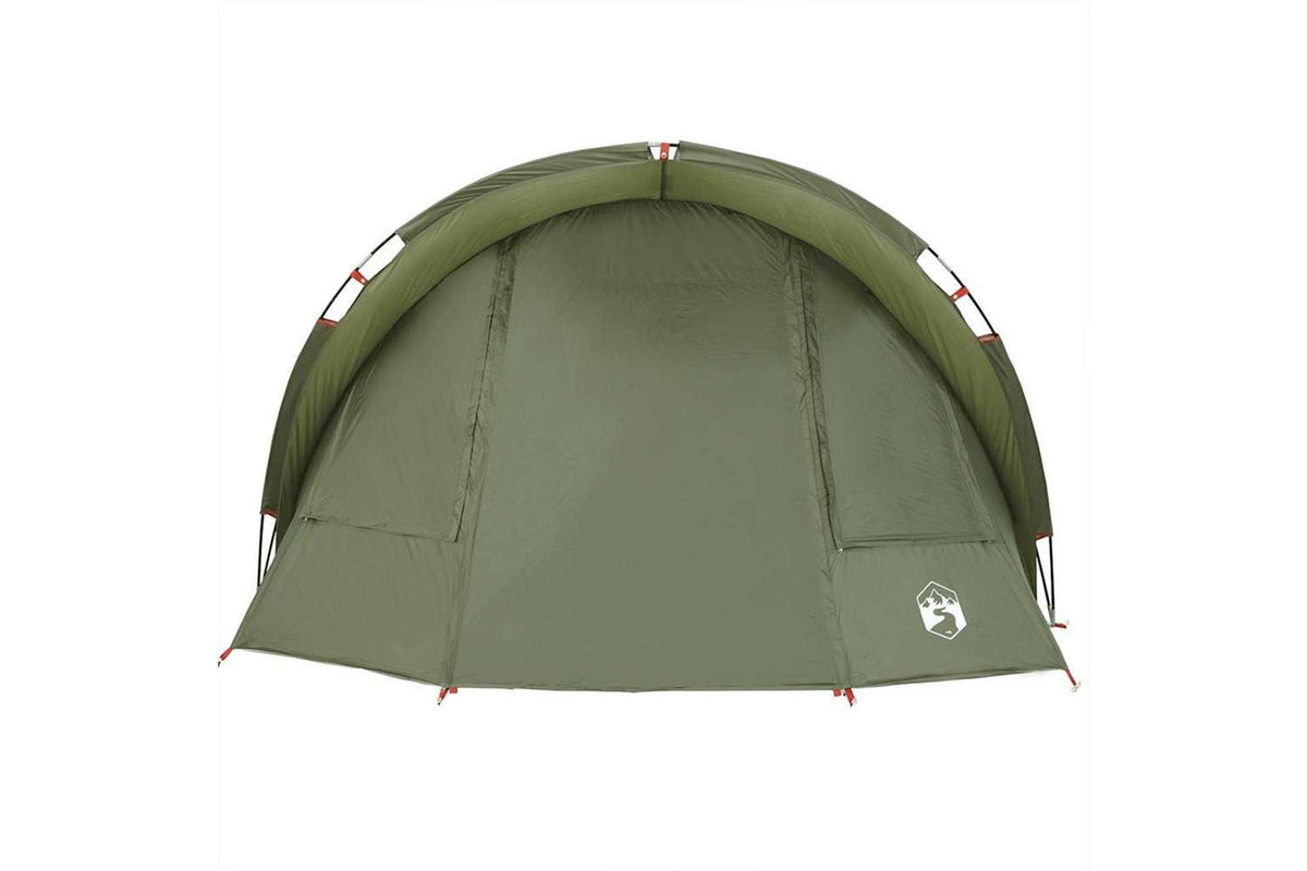 Vidaxl Fishing Tent 2-person Olive Green Waterproof-7