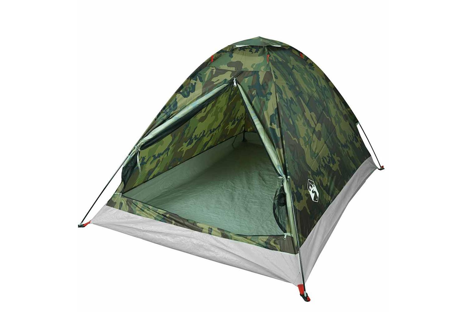 Vidaxl Camping Tent Dome 2-person Camouflage Waterproof-4